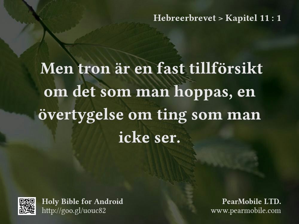 Hebreerbrevet, Kapitel 11:1
